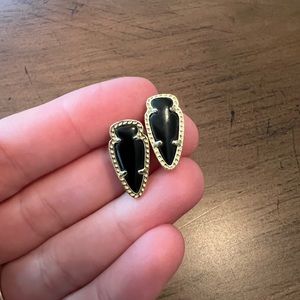 Kendra Scott Rare Vintage Skylette Black Stud Earrings
